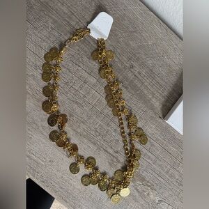 Gold Coin Charm belt chain
